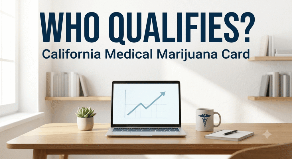 Find out who qualifies for a Medical Marijuana Card in California, including qualifying conditions, MMJ eligibility requirements, age rules, and how to get your cannabis recommendation fast.